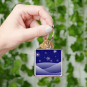 WINTER SNEEUWSCENE SLEUTELHANGER (Hand)