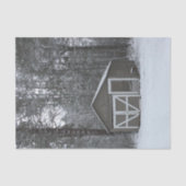 Winter Sneeuwscene Tissuepapier (Voorkant)