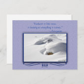 Winter Sneeuwt over Rocks Foto aangepast Briefkaart (Voorkant / Achterkant)