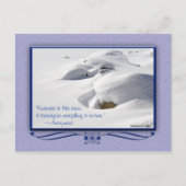 Winter Sneeuwt over Rocks Foto aangepast Briefkaart (Voorkant)