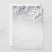 Winter Sneeuwtakken Bruiloft Kaart (Achterkant)