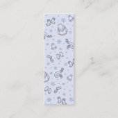 Winter Sneeuwtijd leest Mini Bladwijzer Belkaart Contactkaartje (Voorkant)