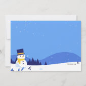 Winter Sneeuwuitnodiging Kaart (Achterkant)