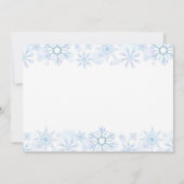 Winter Sneeuwvlok 1e verjaardag Onederland Foto Kaart (Achterkant)