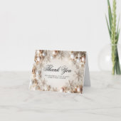 Winter sneeuwvlok Baby shower dank u kaart (Voorkant)