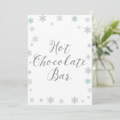 Winter Sneeuwvlok Baby shower Teken Maat 5x7" Kaart (Staand voorkant)