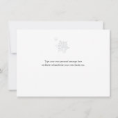 Winter Sneeuwvlok Bedankt (Achterkant)