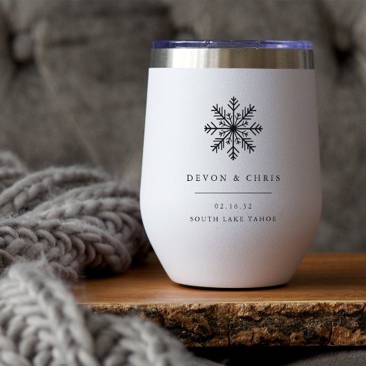 Winter sneeuwvlok bestemming bruiloft gunst