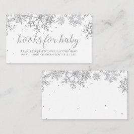 Winter Sneeuwvlok Boeken voor baby Informatiekaartje