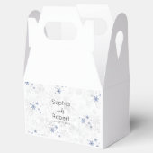 Winter Sneeuwvlok Bruiloft Bedankdoosjes (Geopend)