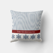 Winter Sneeuwvlok Decoratie met Strepen en Rode Ac