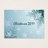 Winter Sneeuwvlok Gift Label Visitekaartje (Achterkant)