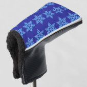 Winter Sneeuwvlok Golf Head Hoesje Golfheadcover (3/4 voorkant)