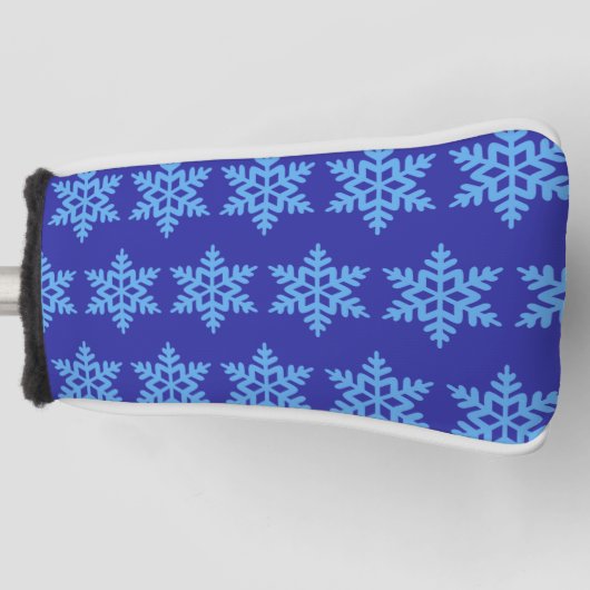 Winter Sneeuwvlok Golf Head Hoesje Golfheadcover (Voorkant)