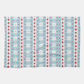 Winter sneeuwvlok harten theedoek (Horizontaal)