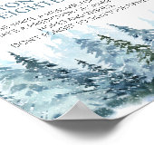 Winter Sneeuwvlok Herten Verjaardag Tijd Capsule t Poster (Hoek)