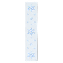 Winter Sneeuwvlok Ijsblauw Korte Tafelloper