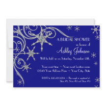 Winter Sneeuwvlok Juwelen Bling Swirl Douche Uitno