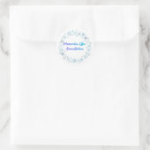 Winter Sneeuwvlok Krans Sticker (Tas)