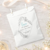 Winter Sneeuwvlok Liefde is Sweet Favors Bag Bedankzakje (Geknipt)