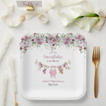 Winter Sneeuwvlok Meisje Waslijn Baby Shower