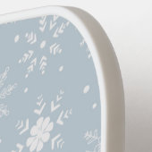 Winter Sneeuwvlok Patroon Aangepaste naam Pickleball Paddle (Links Detail)