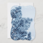 Winter Sneeuwvlok Personaliseer Bestemming Bestemm Kaart (Achterkant)