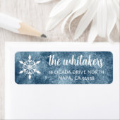 👉 Winter Sneeuwvlok Retouradres Labels (Insitu)