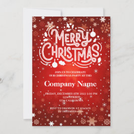 Winter Sneeuwvlok rood wit Vrolijk kerstfeest Kaart