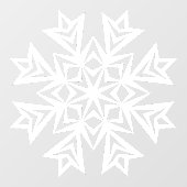 Winter sneeuwvlok venster vastklampen raamsticker (Vel)