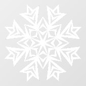 Winter sneeuwvlok venster vastklampen raamsticker (Vel)