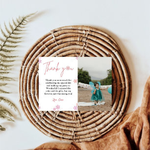 Winter Sneeuwvlok Verjaardag Dank je kaart