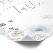 Winter Sneeuwvlok Vrijgezellenfeest Geschenken Taf Poster (Hoek)