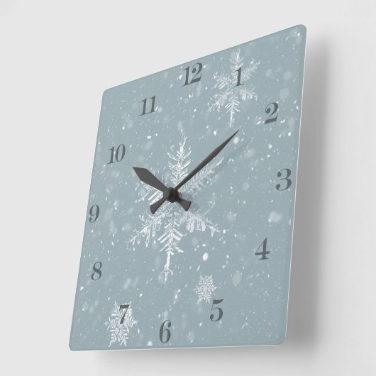 Winter Sneeuwvlok wandklok (Hoek)