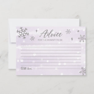 Winter Sneeuwvlokken Baby Jongen Shower Advieskaar Kaart
