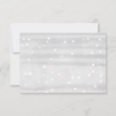 Winter Sneeuwvlokken Baby Shower Advieskaarten Kaart (Achterkant)