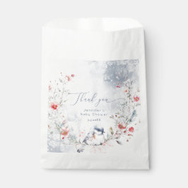 Winter sneeuwvlokken Baby zijn koud buiten Bedankzakje