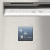 Winter sneeuwvlokken bruiloft magneet (Insitu (Vaatwasser))