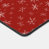 Winter Sneeuwvlokken Desk Mat (Hoek)