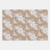 Winter Sneeuwvlokken Elegant Gepersonaliseerde Ker Inpakpapier Vel (Voorkant)