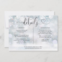 Winter Sneeuwvlokken Hart Script Details Informati Kaart