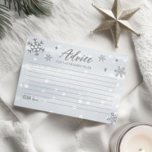 Winter Sneeuwvlokken Jongen Baby shower Advies Kaa