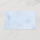 Winter Sneeuwvlokken Jongen Baby shower Luier Raff Informatiekaartje (Achterkant)