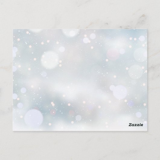 Winter Sneeuwvlokken Kalender Reserveer de datum Briefkaart (Achterkant)