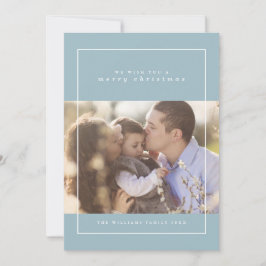 Winter Sneeuwvlokken Kerstmis Fotokaarten Feestdagenkaart