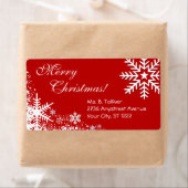 Winter Sneeuwvlokken label (Insitu)