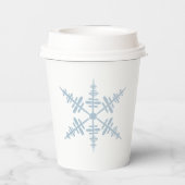 Winter Sneeuwvlokken Papieren beker (Achterkant)