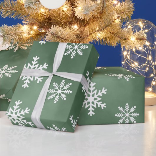 Winter Sneeuwvlokken Patroon Vakantie Inpakpapier (Feestdagen)