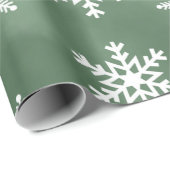 Winter Sneeuwvlokken Patroon Vakantie Inpakpapier (Rol Hoek)