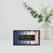 Winter sneeuwvlokken penseelstreken visitekaartje (Staand voorkant)